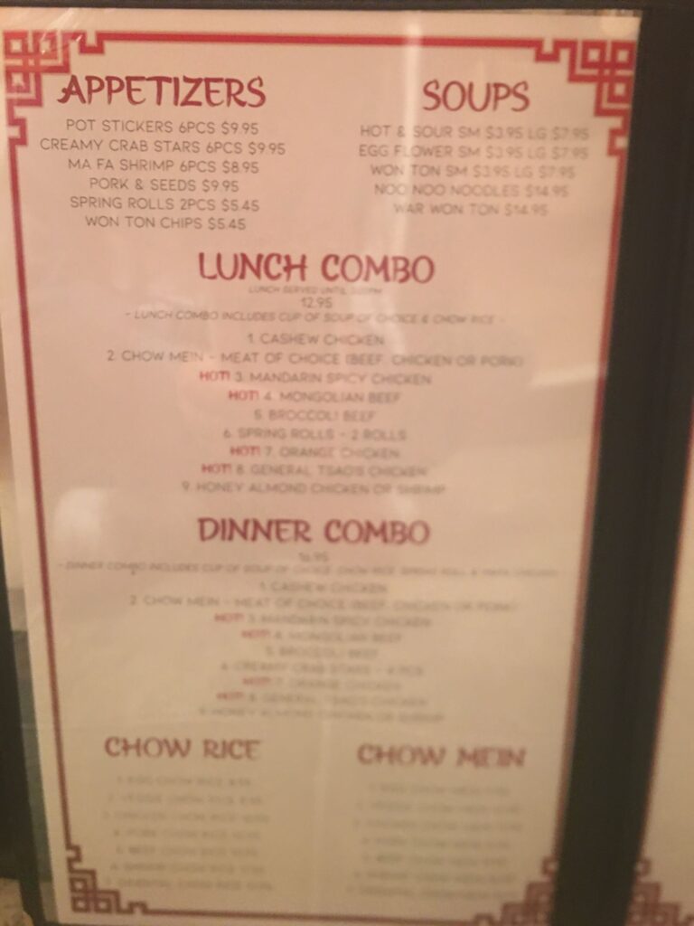 Hai Yan Oriental Cuisine Menu 8
